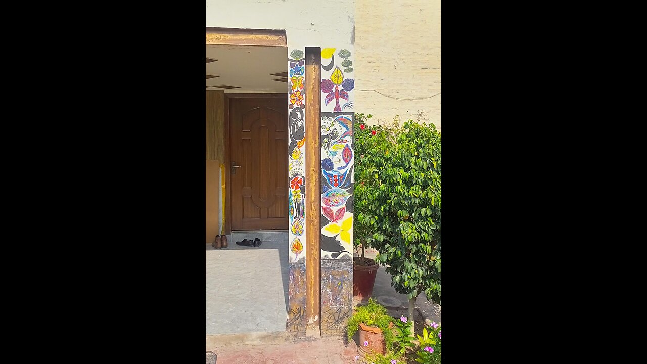 Wall art type of graphite making our rest house some touch of Arts