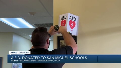 Oklahoma Disaster Restoration donating AEDs to local schools