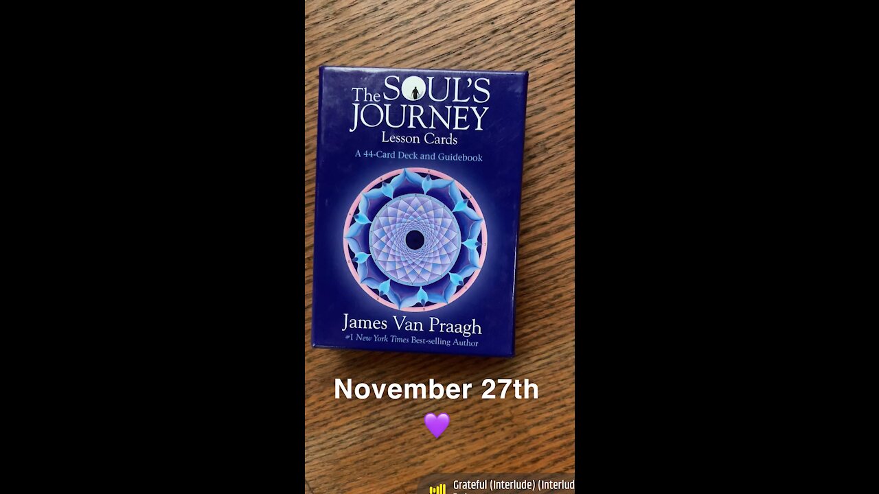 November 27th oracle card: grateful
