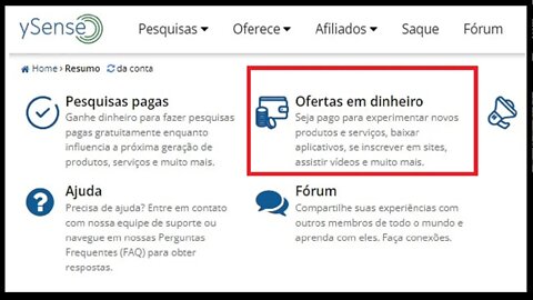 Ysense | Preenchendo pesquisas de perfil para ganhar uns dólares