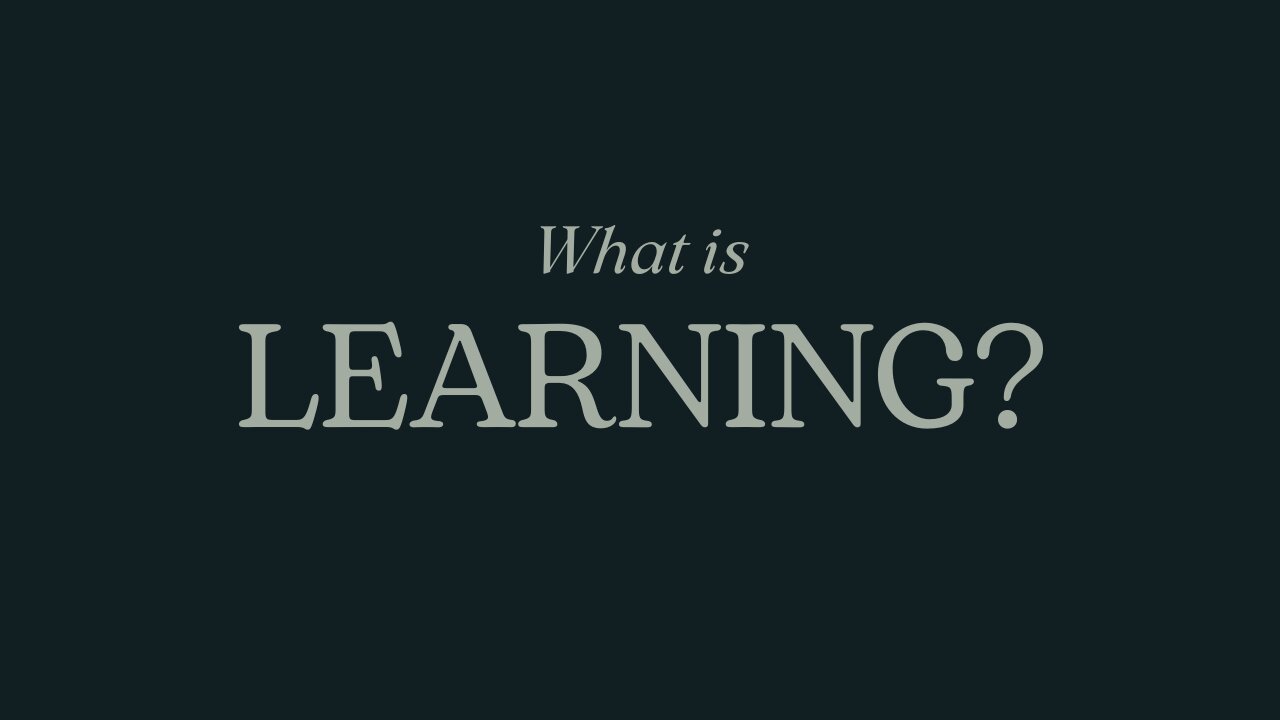 What is Learning?