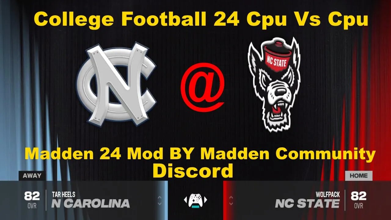 College Football 24 Tarheels Vs Wolfpack CFB Mod