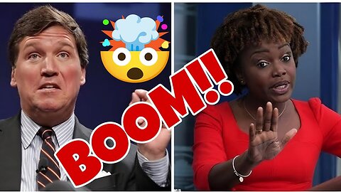 IS KARINE JEAN-PIERRE JOE BIDEN'S NEW HANDLER??TUCKER CARLSON DESTROYS KJP IN EPIC RANT....