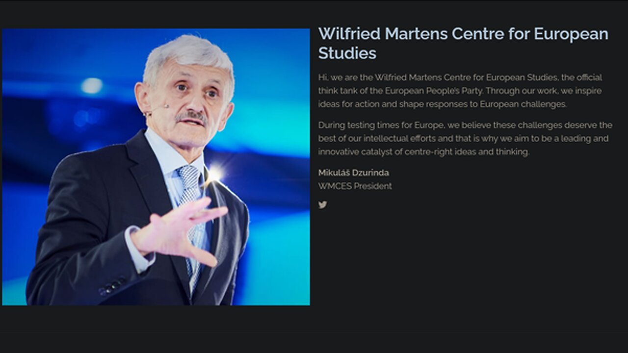 Mikulas Dzurinda - Wilfried Martens Centre for European Studies