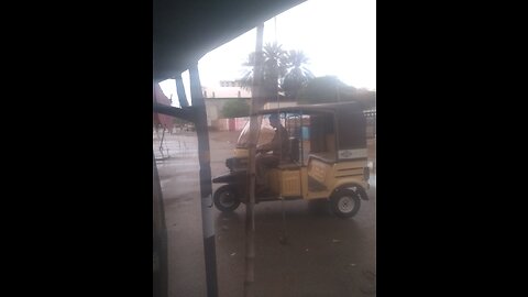 Auto rickshaw stand Karachi Pakistan