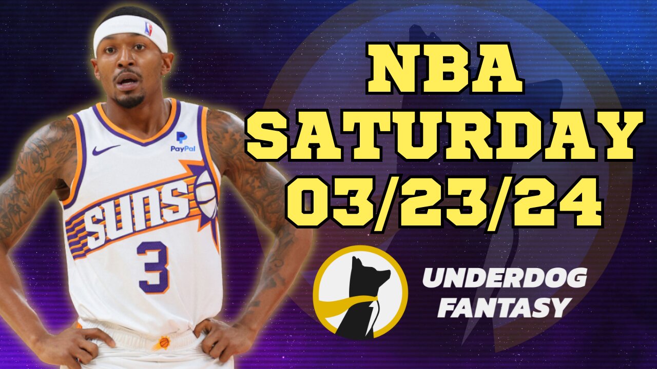 #UNDERDOGFANTASY | BEST PICKS #NBA SATURDAY | 03/23/24 | BEST BETS | #BASKETBALL | TODAY | PICK'EM