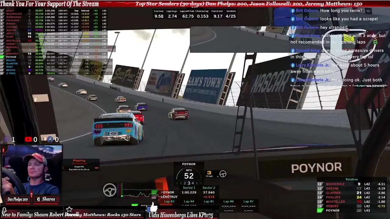 Lets just have some fun! Lets Go NASCAR iRacing! KPtv