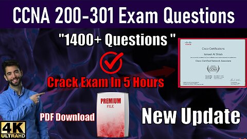 CCNA 200-301 | 1300+ Practice Questions | Prepare CCNA Certification Exam Now...