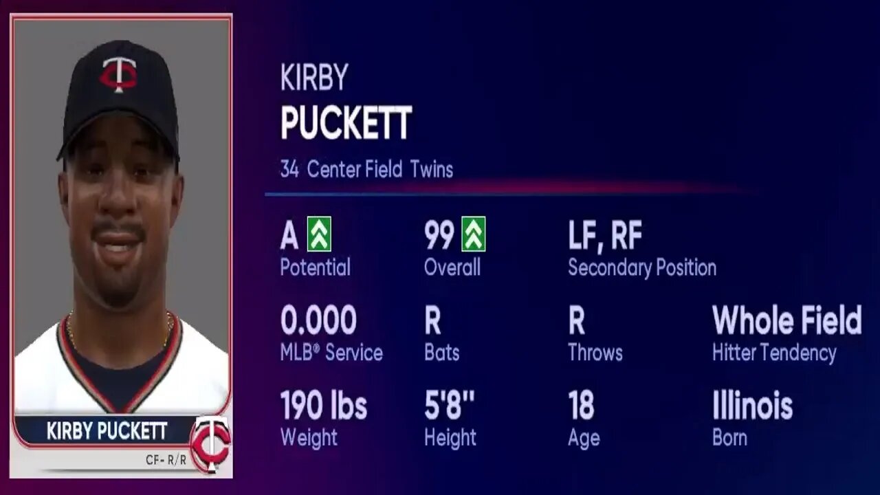 How To Create Kirby Puckett MLB 22