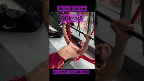 HEAVY BENCH PRESS #shorts
