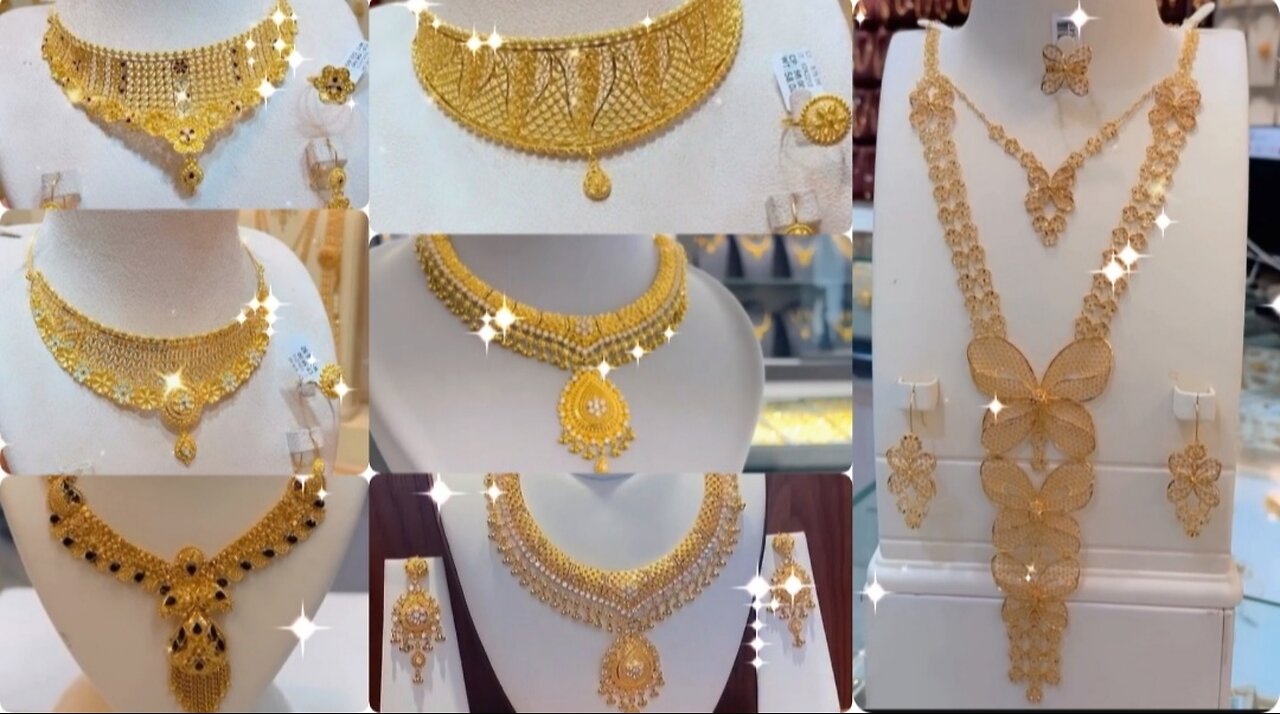 latest gold necklace designs