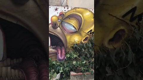 MAD FUNNY HOMER GRAFFITI PIECE 😂 #graffiti #graffitiart #shorts