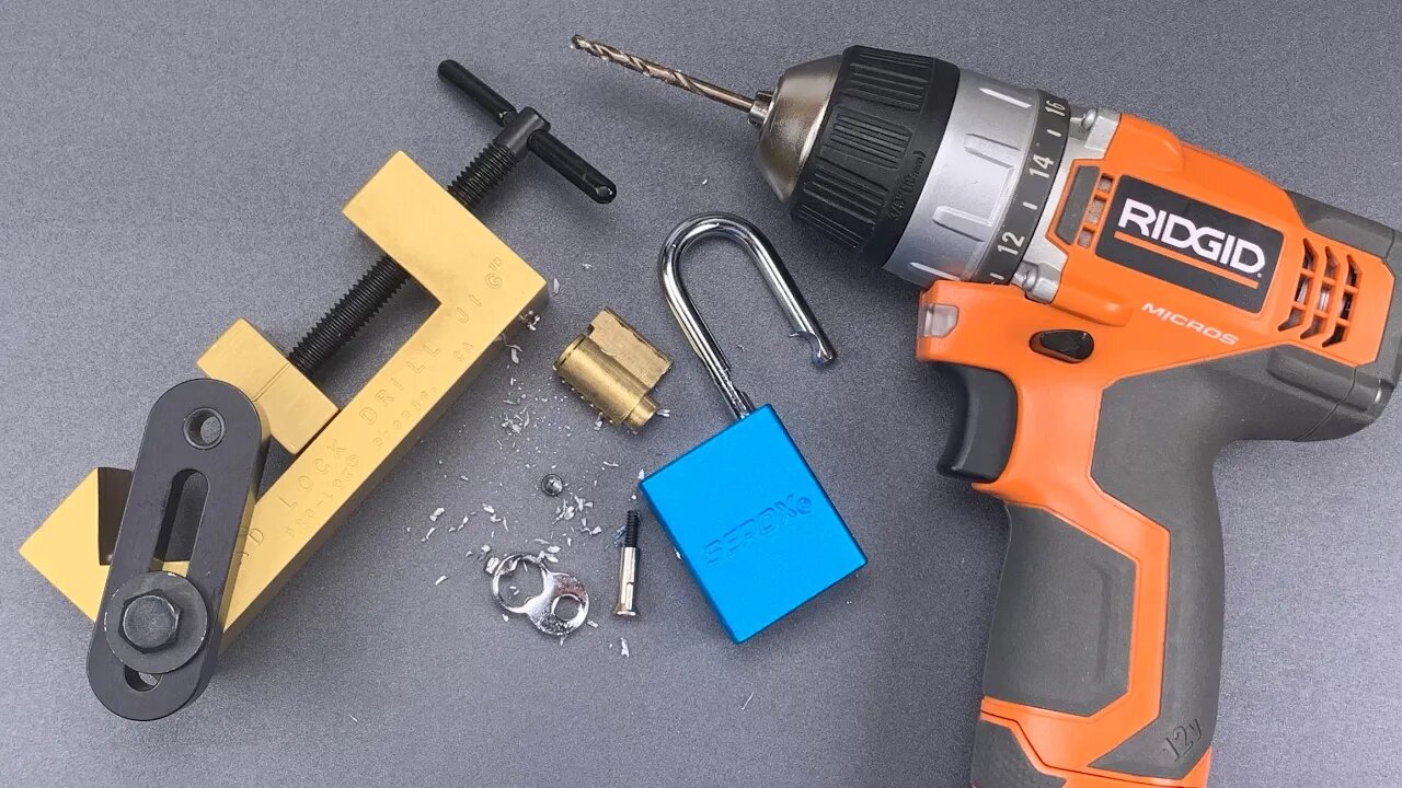 [997] Drilling a Padlock the Fast and Easy Way