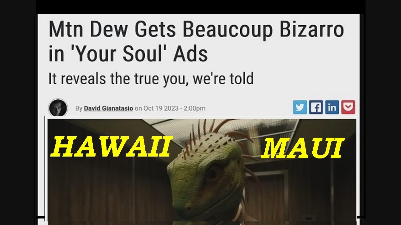 Your Soul Needs Mountain DEW! Commercial Shows Humans Turn Into Reptilians!