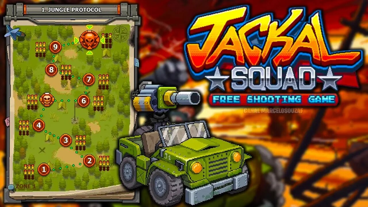 Jogando o começo do Jackal Squad para Android