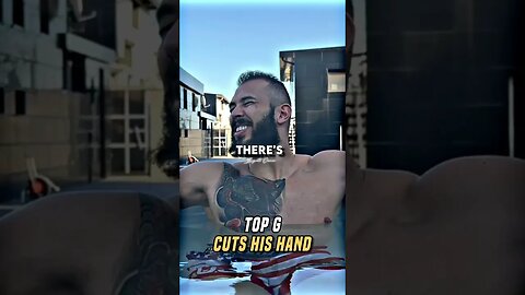 Andrew Tate Cuts His Hand
