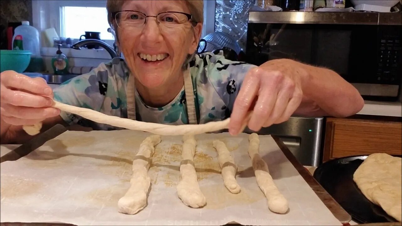 Kefir pizza crusts and breadsticks!