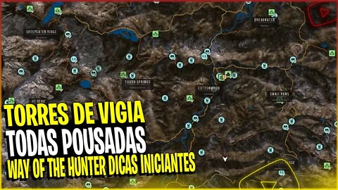 ▶️WAY OF THE HUNTER - Mapa Completo do Vale Nez Perce, Locais Revelados Torres Pousadas etc...