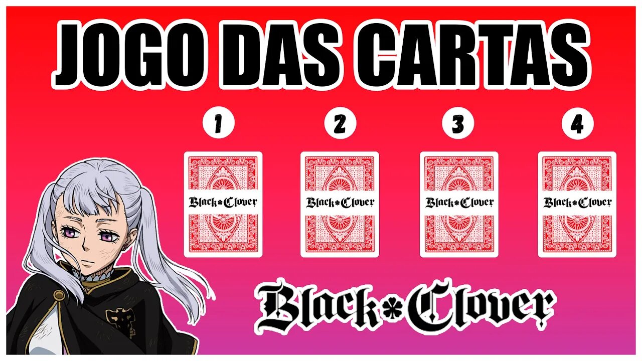 JOGO DAS CARTAS BLACK CLOVER | QUIZ BLACK CLOVER | CRIE SUA HISTÓRIA EM BLACK CLOVER