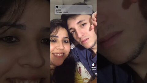 Trollei meu namorado com o filtro de mensagem inesperada #shorts