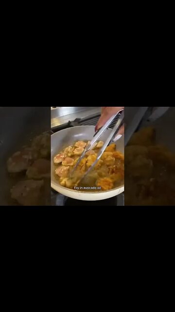 PANDA EXPRESS ORANGE CHCIKEN COPYCAT! 🍊 #GenshinTeleport #PartyWithVMAs #keto #orangechicken