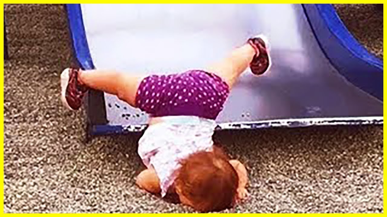 Funny Babies Playing Slide Fails - Cute Baby Videos #babies #cute #funny #slide #fail