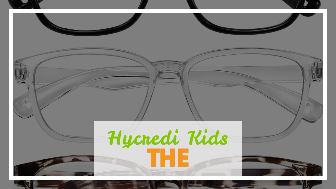 Hycredi Kids Blue Light Blocking Glasses，Anti Eyestrain & UV Protection, Computer Gaming TV Ph...