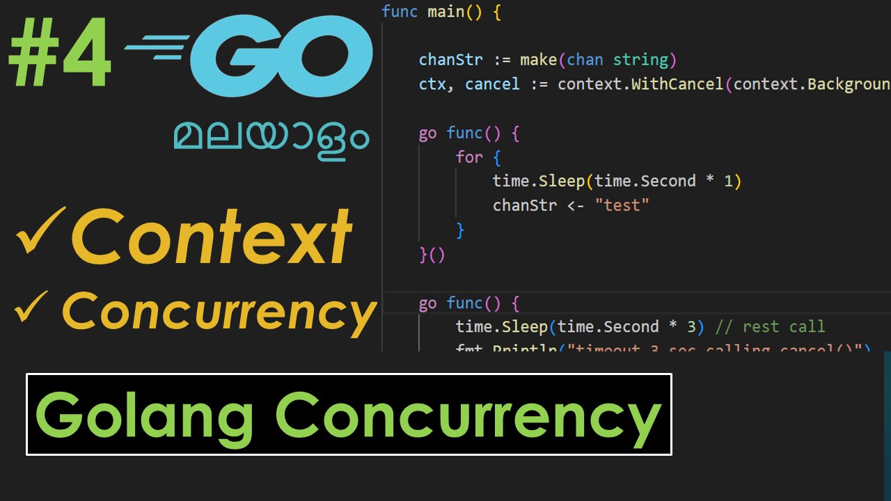 Golang Concurrency Tutorial Part 4 | Context | Malayalam