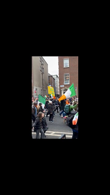 Irish citizens Protest against illegal immigration!!!