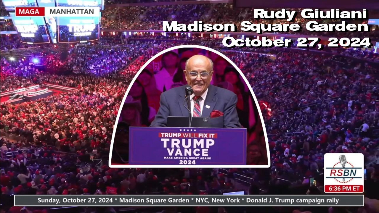 Rudy Giuliani: Trump rally at Madison Square Garden 🎃 October 27, 2024