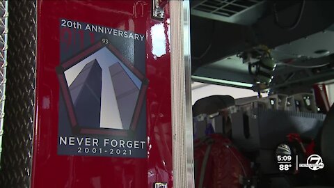 Local firefighters thanked on 20th anniversary of 9/11 with simple gesture