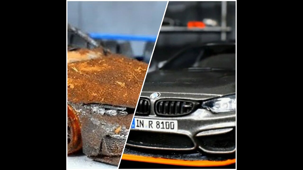 Amazing restoration of BMW car metal toy😯😯