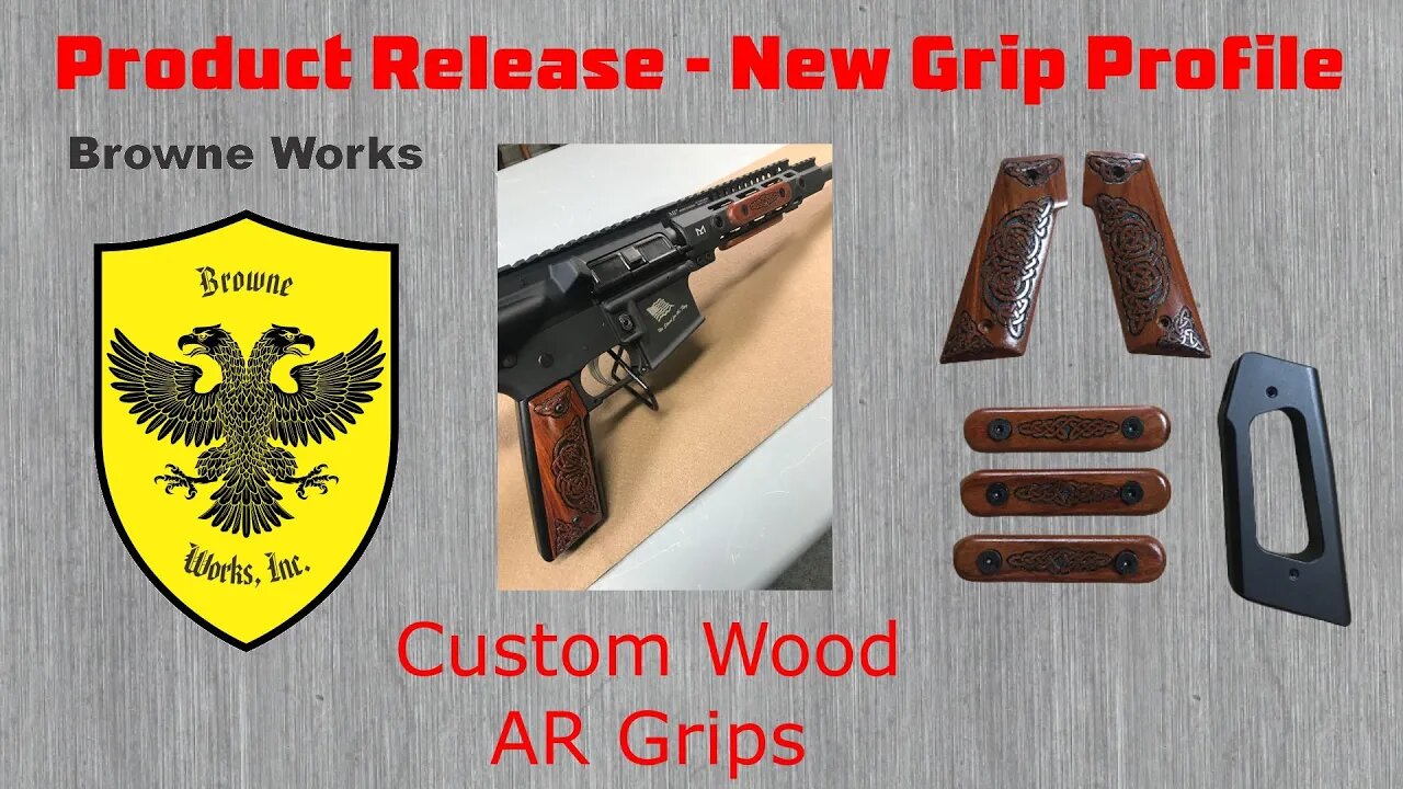 AR custom wood grips and rail panels