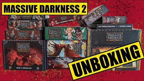 Massive Darkness 2 (KS Gameplay All In) Unboxing