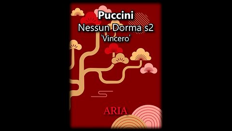 Puccini "Nessun Dorma" Tenor Aria #2