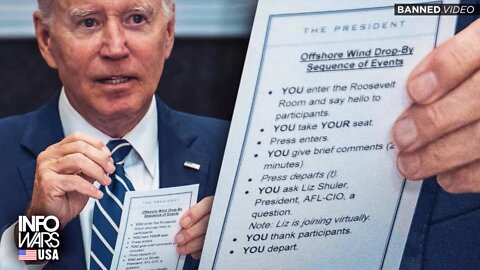 Biden Reads Off Scripted Note Card At NATO Summit