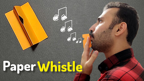 How to Make a "Paper Whistle". DIY Crafts Origami