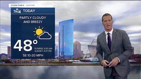 Southeast Wisconsin weather: Warming up to near 50 Tuesday