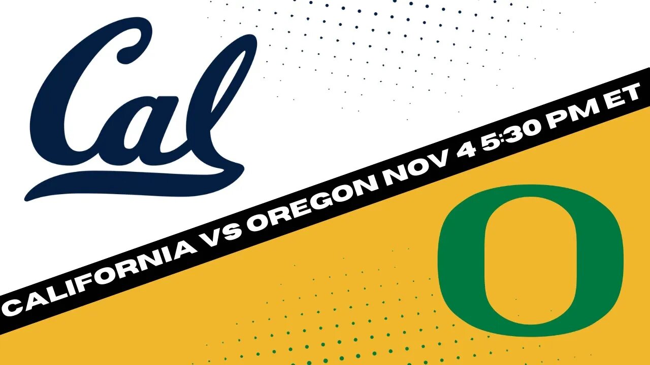 Oregon Ducks vs Cal Golden Bears Prediction and Picks - College Football Picks and Odds Week 10