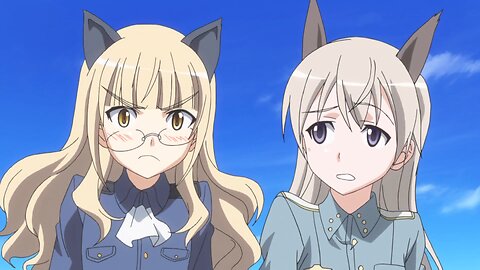 Strike Witches 2 - Perrine helping Eila