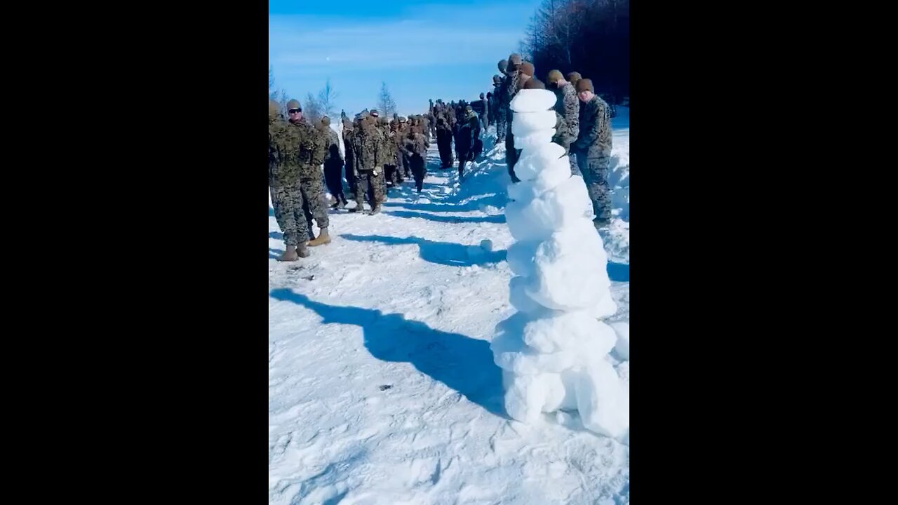 Hard work in the marines