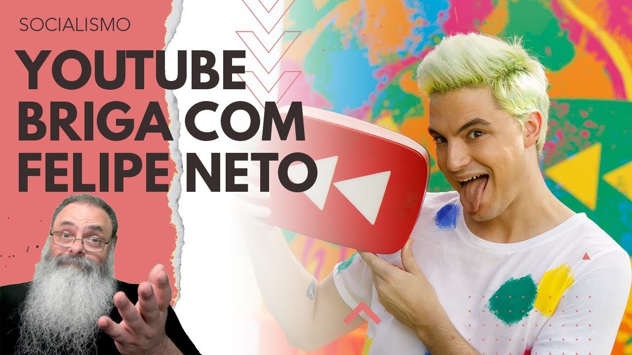 FELIPE NETO fica CHATEADO com UNFOLLOW do YOUTUBE, depois de LUTAR para DESTRUIR YOUTUBE no BRASIL