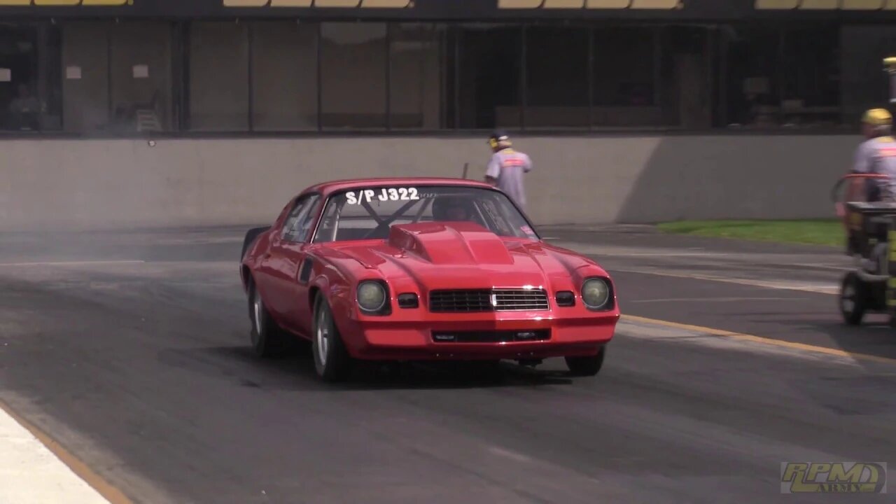 Chevy Camaro and Vega Heads Up Drag Race