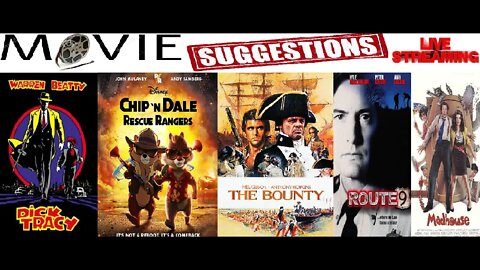MONDAY MOVIE SUGGESTIONS ft. Dick Tracy, Chip 'n Dale: Rescue Rangers, The Bounty, Route 9, Madhouse