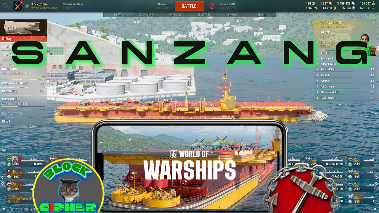 T8 CV Sanzang in WoWS | Randoms