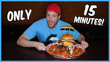 Famous BBQ Sandwich Challenge from Man vs Food! Jethro's Adam Emmenecker Challenge!