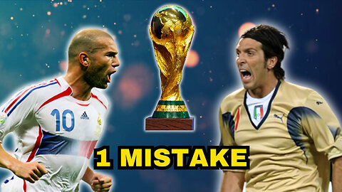 How Zidane's ONE Mistake Cost France The World Cup.