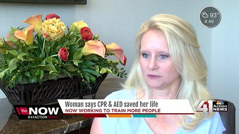 Woman says CPR & AED saved her life