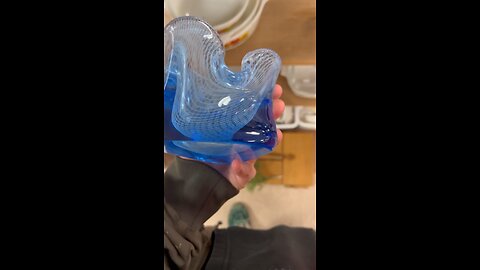 Found rare glass at the thrift store #resellercommunity #thriftfinds