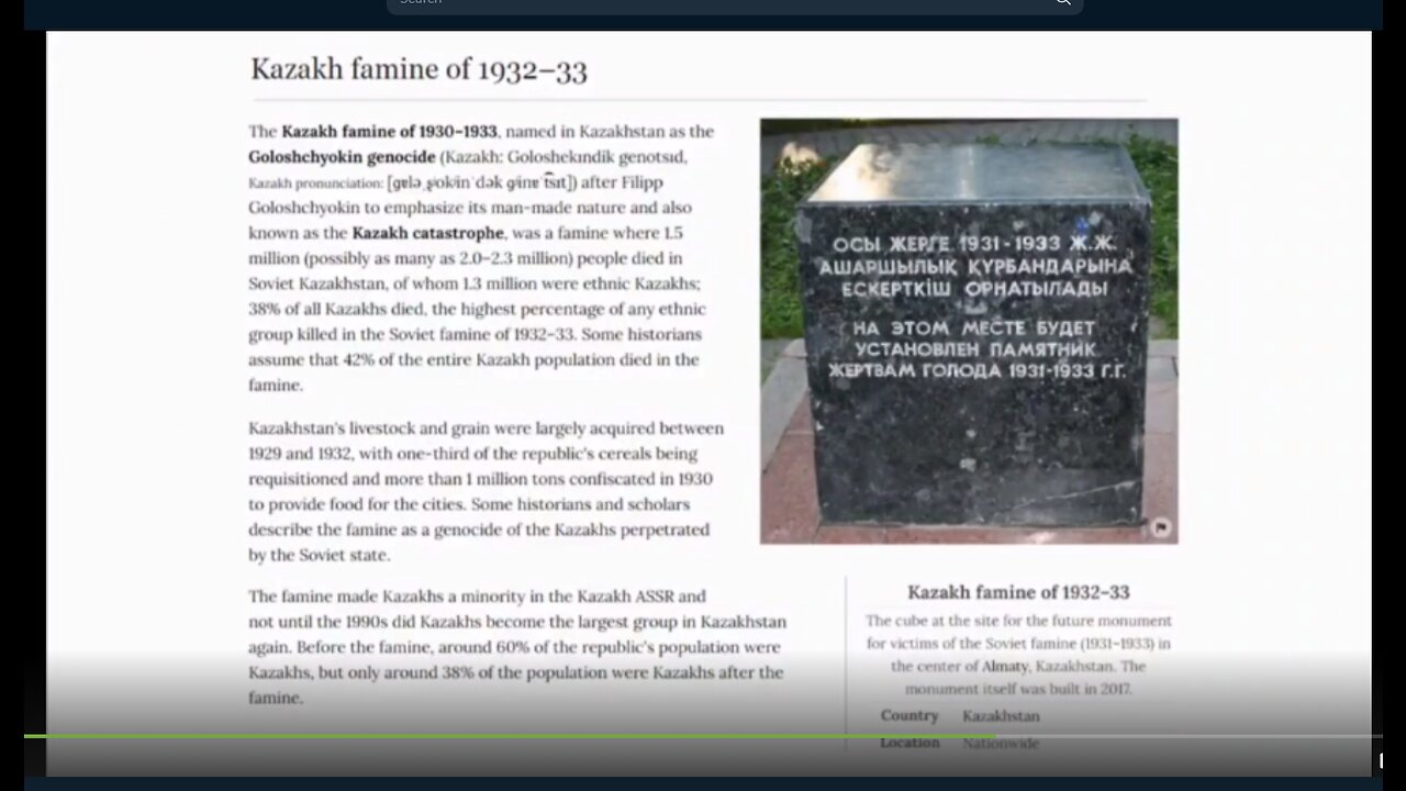 NAZISTI e COMUNISTI=SIONISTI 🏳️‍🌈=CAZARI SATANISTI come si può notare il monumento commemorativo della carestia del 1932-33 è a forma di cubo ed è nero e questo è appunto il culto misterico di Saturno alla dea madre ALLAT